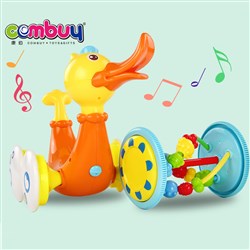 CB763141 CB763142 - Electric baby play sliding head shaking plastic musical duck toy